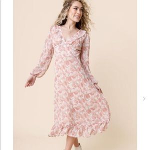 Francesca’s Long Floral Dress